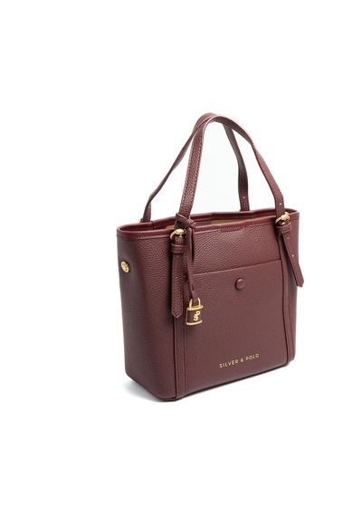 Silver Polo Sp1244 Kadın Omuz Çantası Mini Rolax Bordo-bordo
