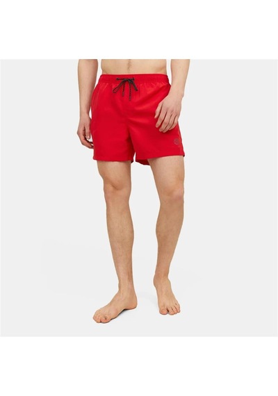 Jack & Jones Erkek Chinese Red Deniz Şortu 12225961-12272776 Kırmızı