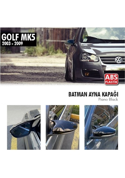 Volkswagen Golf 5 (2003 - 2009) Batman Yarasa Ayna Kapağı (parlak S
