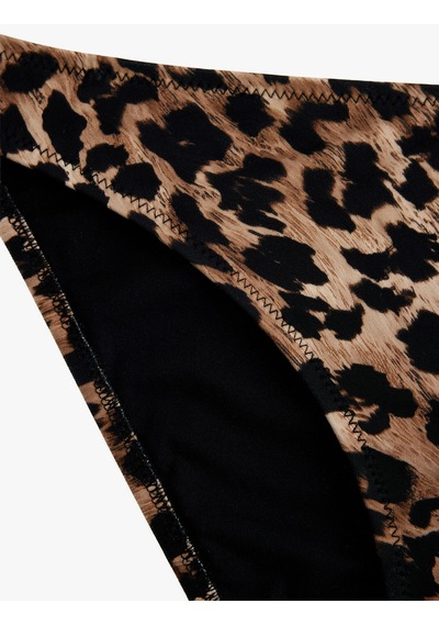 Koton Leopar Desenli Bikini Altı Kahverengi Desenli 6sak00046mm