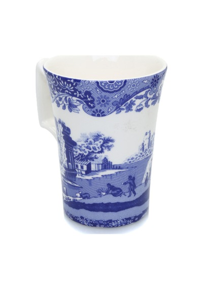 Blue Italian Porselen Kupa Mavi