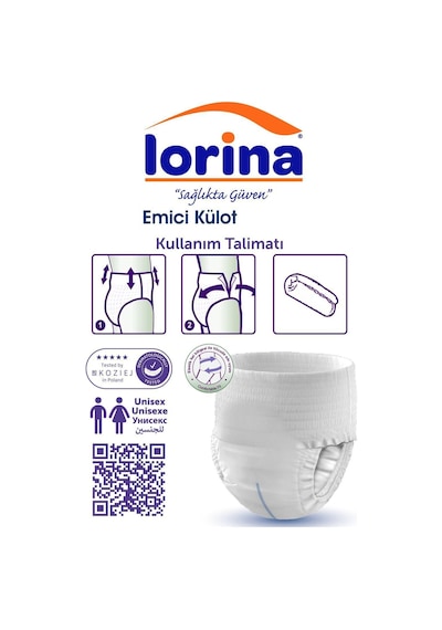 Lorina Emici Külot Hasta Bezi X Large 90'lı XL