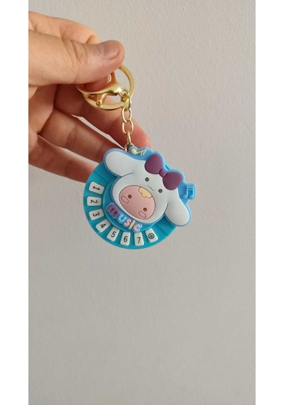 Işıklı Sesli Tuşlu Cinnamoroll Anahtarlık