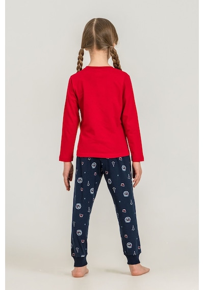 Rolypoly The Most Wonderful Time Anne Kız Kırmızı Uzun Kol Pijama Takım Rp3936-a-v1 Rp3936-a-v1