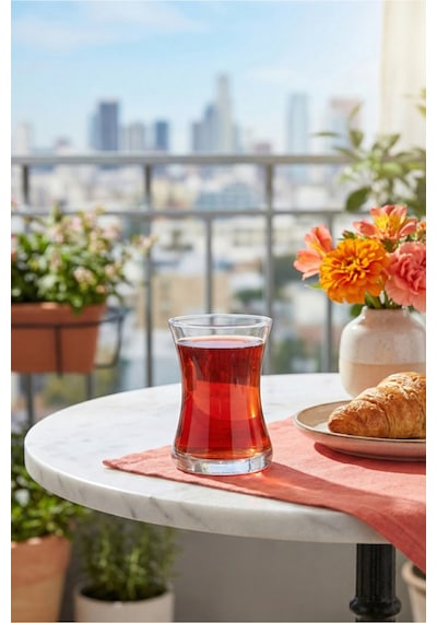 Lav Zen Cam Çay Bardağı 6 Kişilik 155 ml