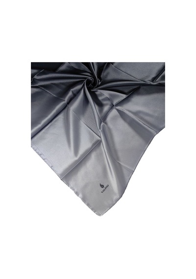 Mim Eşarp Mısırlı Eşarpları Degrade Kristal Sport Bulut Desenli Polyester Eşarp Koyu Gri - Gümüş