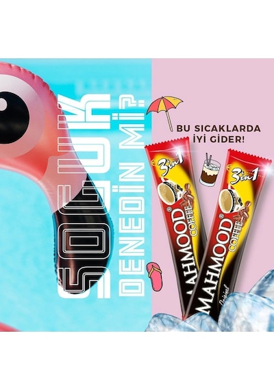 Mahmood 3ü1 Arada Hazır Kahve 48 Adet X 18 Gr
