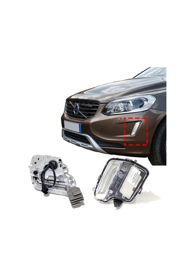 Volvo Xc60 Sol Gündüz Ledi Sis Farı Lambası 2014 2015 2016 2017