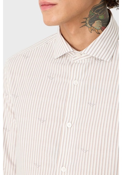 Emporio Armani Erkek Gömlek 3d1c86 1k3lz F1h1 Bej