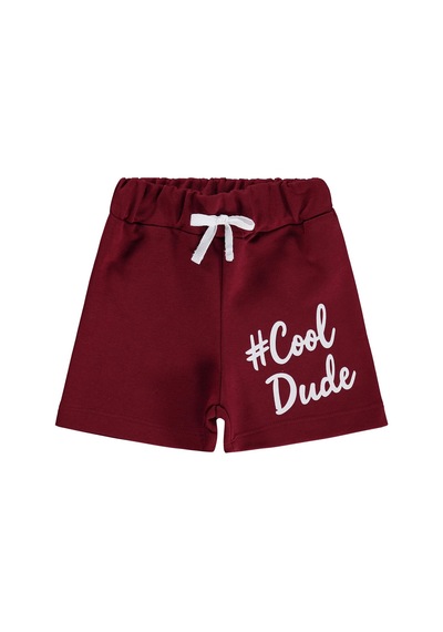Civil Boys Tough Kid Baskılı 2-5 Yaş Kapri - Bordo