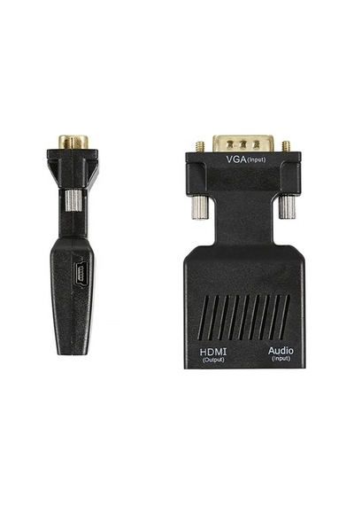 Lunatic 0145 Vga To Hdmi Çevirici Dönüştürücü Laptop Tv Monitör Adaptör Kablosu Vga Çıkışını Hdtv'ye Dönüştürmenizi Sağlar.
