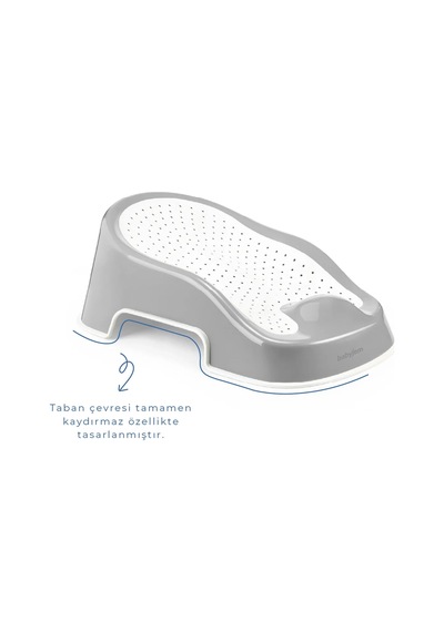 Babyjem Soft Banyo Desteği Bebek Yıkama Yardmcısı Soft Gri