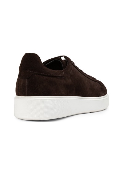 Deery Hakiki Süet Kahverengi Erkek Sneaker Ayakkabı - 01954Mkhve01 Kahverengi