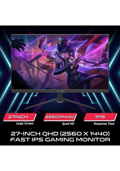 Gop27qhd165 27 165hz 1ms 2k Flat Ips G-sync & Freesync Gaming Monitor