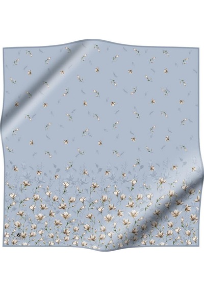 Vissona Twill İpek Eşarp - 51776 - 0030 Mavi