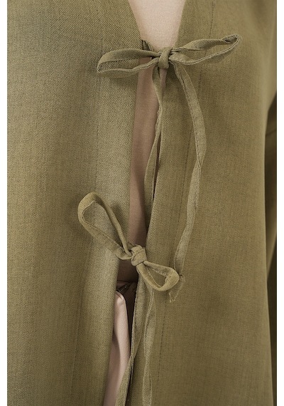 Bigdart Keten Tesettür Kimono 5968 - Çağla
