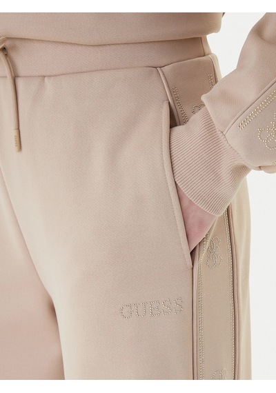 Guess Octavia Kadın Aktif Palazzo Fit Kadın Eşofman Altı V5bb12kcx22 Bej
