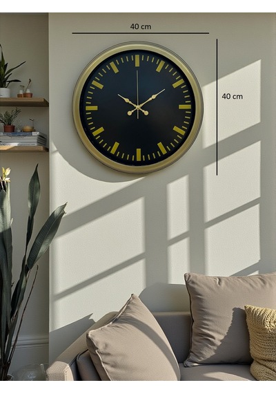 Vintage 40 Cm Metal Modern Duvar Saati Eskitme