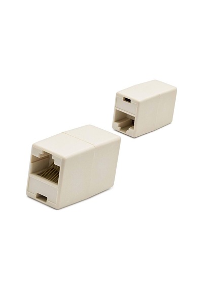 Rj45 To Rj45 Uzatma Adaptör Krem 10 Adet Evimdeyokyok