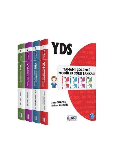 YDS Tamamı Çözümlü Modüler Soru Bankası Seti (4 Kitap) / Suat ...