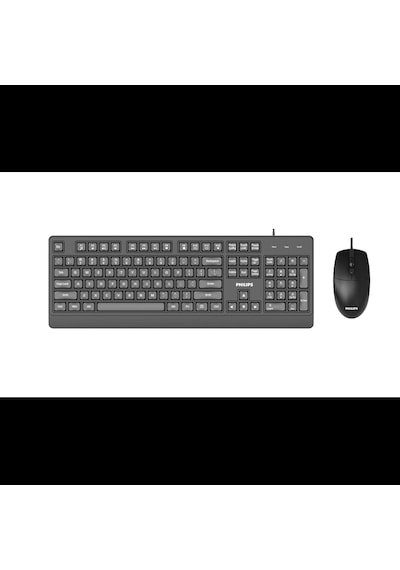Phılıps Spt6247b, Siyah, Türkçe Q, Usb Kablolu, Multimedya Klavye Mouse Set Diğer