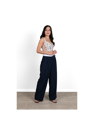 Koza Butik Kadın İspanyol Paça Yüksek Bel Pantolon 6248-24 001