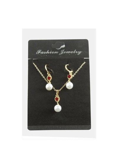 Damla İnci Zirkon Taşlı Set Kolye 11 68287124