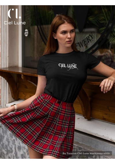 Nevermınd Erkek Blocking Graphic Ciel Lune - Oversize Tişört Siyah Siyah