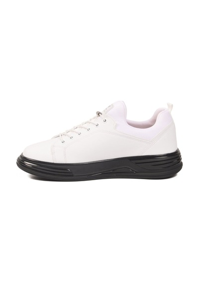 Walkway Beyaz Lastik Bağcıklı Erkek Sneaker Balase M Beyaz
