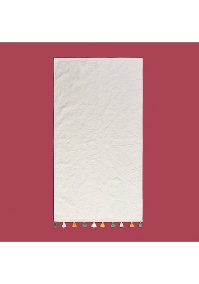 Soft Granny Summer Flos Yüz Havlusu - Ekru - 50x90 Cm Çok Renkli