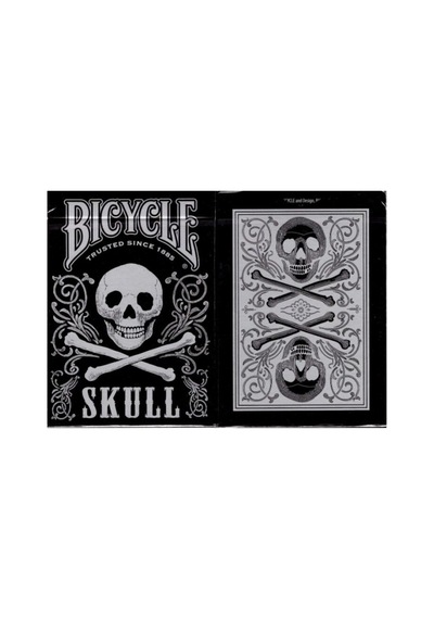 Bicycle Skull Metallic Silver Oyun İskambil Kartı