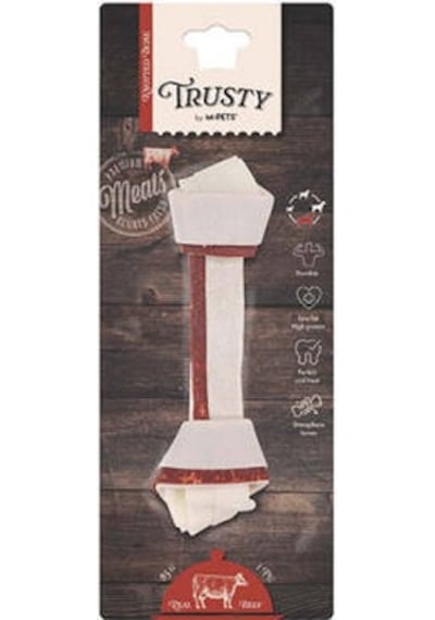 Trusty Sığır Etli Düğümlü Kemik Köpek Ödülü 85 Gr 20,3 Cm