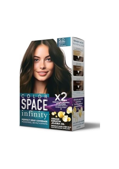Space Infınıty Set Saç Boyası 5.0 Açık Kahve