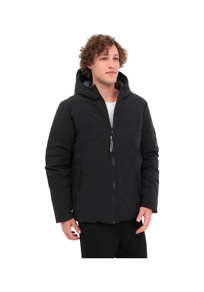 Lumberjack Ml Lucas Coat 1n55 5pr Erkek Şişme Çift Yönlü Mont Siyah