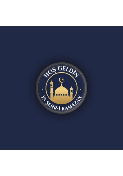 Hoş Geldin Ya Şehr-i Ramazan Buton Rozet - Ramazan Karşılama Hediyesi - İslami Rozet Çok Renkli