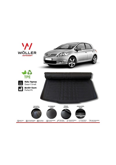 Toyota Auris Bagaj Havuzu 2007 2012 Arası 3d Ultraflex Esnek
