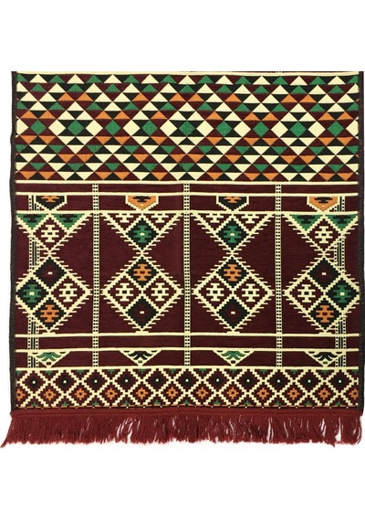 Shark Anadolu Baklava Kilim Bordo Renkli