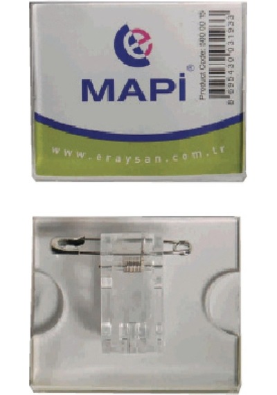 Mapi Şeffaf İsimlik Dikdörtgen K01 45x38 25li Paket
