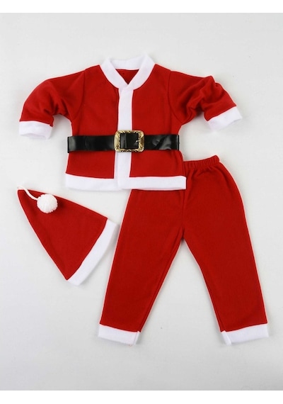 Salar Ticaret ERKEK BEBEK YILBAŞI NOEL KOSTÜMÜ KIYAFETİ Kırmızı