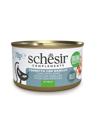 Schesir Ton Ve Berlam Balıklı Jelly Yetişkin Kedi Konservesi 70 Gr 129-20084.01
