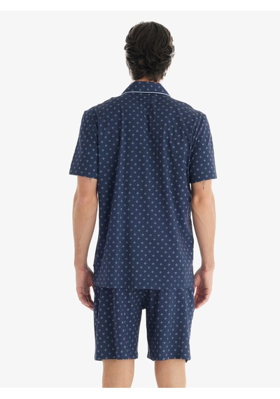 Erkek Pijama Takımı 40711 - Desenli Çok Renkli