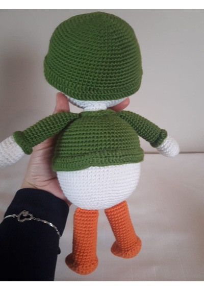Amigurumi Yeşil Ördek Oyuncak
