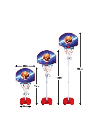 Ayarlanabilir Basket Potası Ve Top Seti - Eğlenceli Tasarım İle