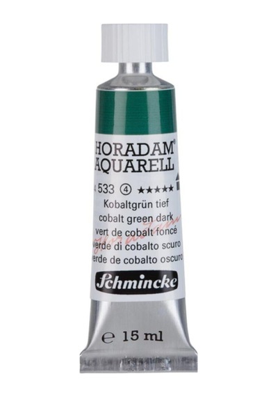 Schmincke : Horadam Aquarell Artist Sulu Boya : 15 Ml Tüp : Seri 4 533 Cobalt Green Dark