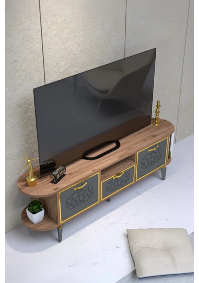 Mira Gold Tv Ünitesi Kahverengi 160 Çok Renkli