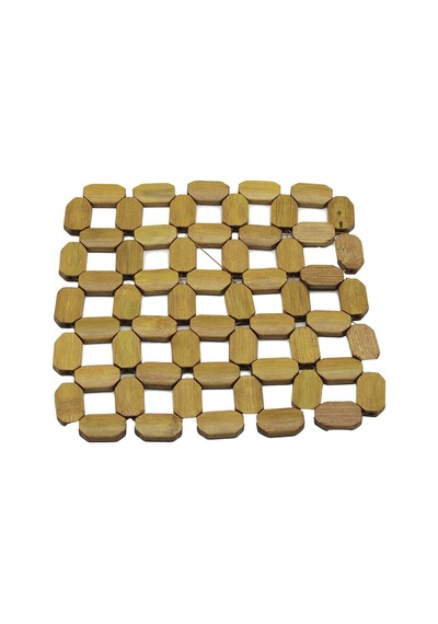 İbico İ22-268 Tam Kare Boncuk Ahşap Nihale 18x18cm Çok Renkli