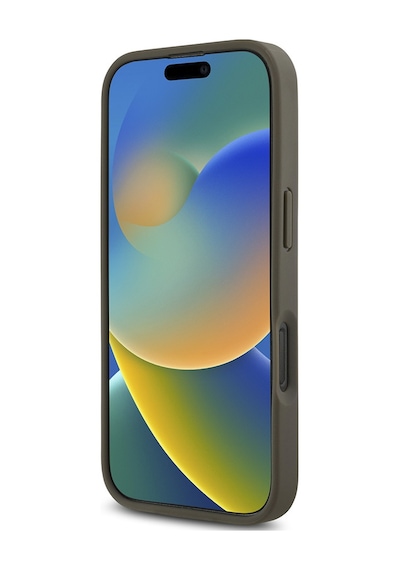 Apple Uyumlu iPhone 16 Pro Kılıf Dkny Lisanslı M-safe Şarj Özellikli 3d Yazılı Repeat Pattern Kapak Kahverengi