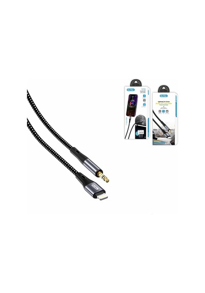 Go Des Gac-167 Lightning To 3.5mm Aux Audio Ses Kablo 1m Siyah