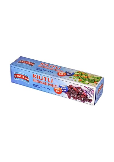 Kilitli Buzdolabı Poşeti Orta Çok Renkli