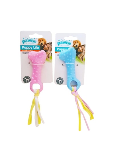 Pawise Puppy Life İpli Kemik Yavru Köpek Diş Kaşıma Oyuncağı Çok Renkli